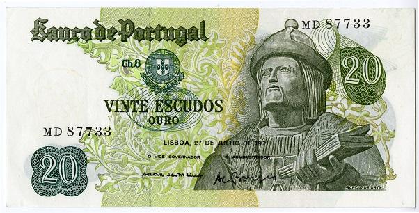 20 escudos  