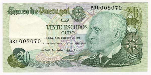 20 escudos