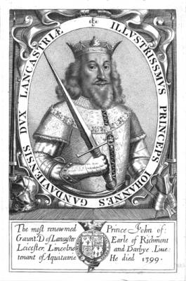 Ilustrissimus Princeps Iohannes Gandavienses Dux Lancastriae